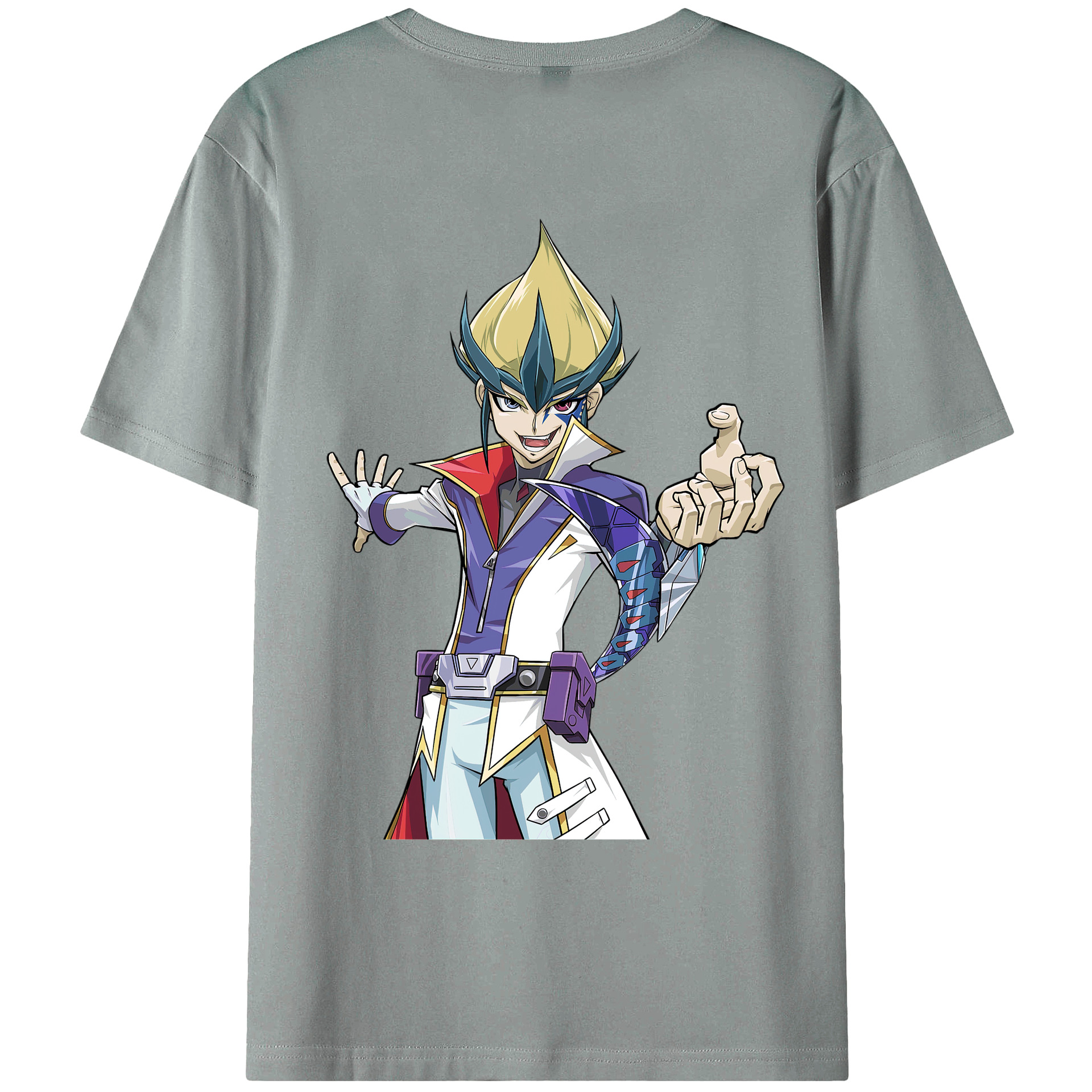 （画像用） 遊☆戯☆王 Yu-Gi-Oh! 綿100％ メンズ半袖Tシャツ（バックプリント） 通気性